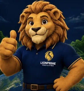 Leo, mascote da LionPrime Facilities